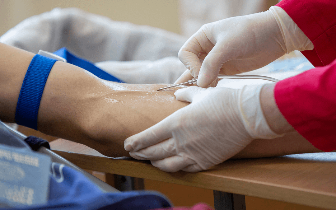 Arm receiving NAD+ IV Drip Benefits